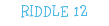 RIDDLE 12